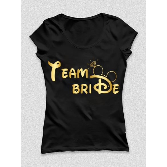 Team Bride feliratos póló, lánybúcsúra